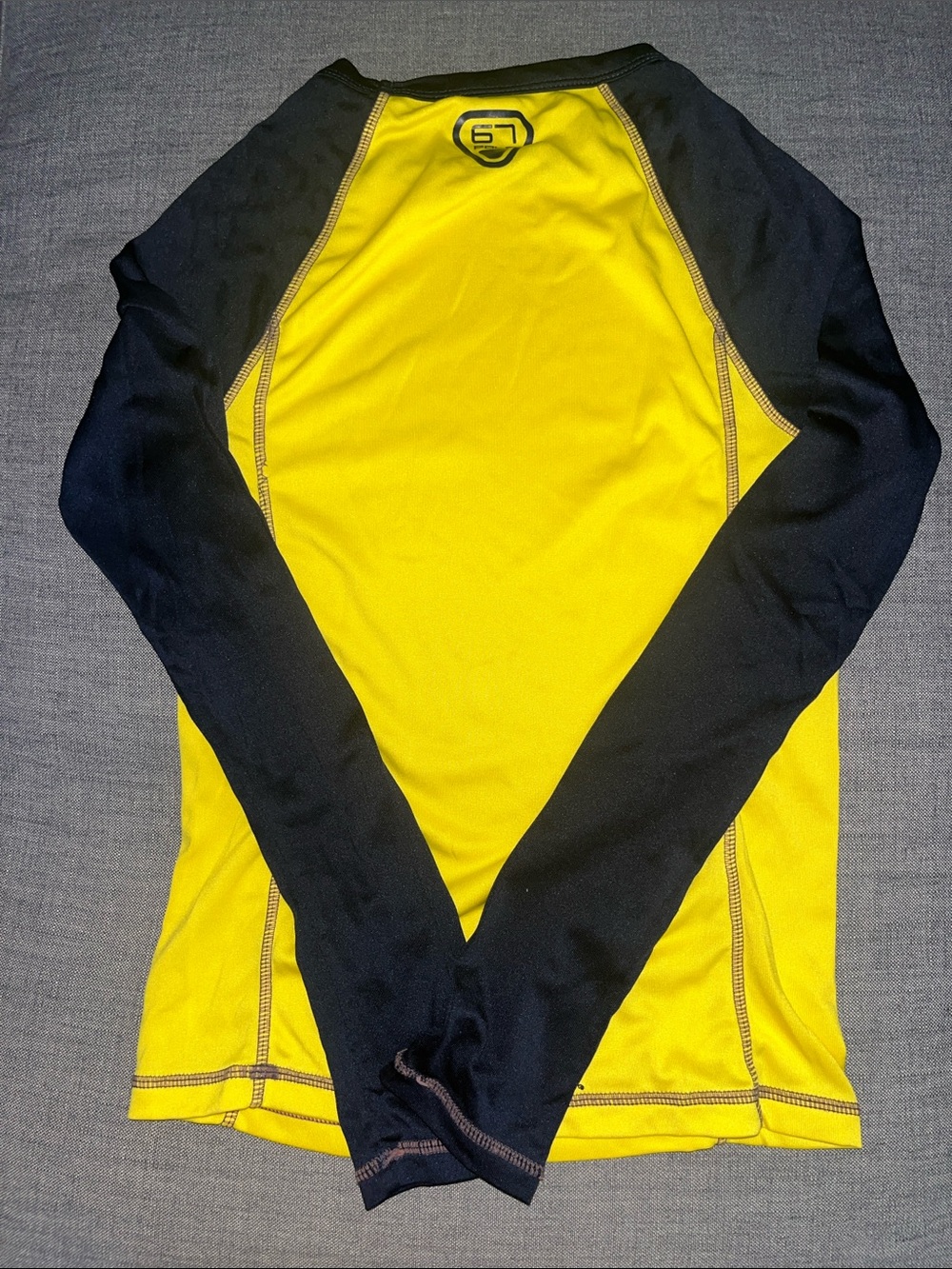 Boys Polo Ralph Lauren Yellow Swim Rash-guard size S - Picture 4 of 6